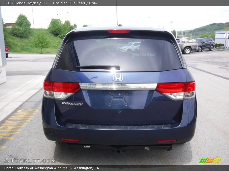 Obsidian Blue Pearl / Gray 2014 Honda Odyssey EX-L