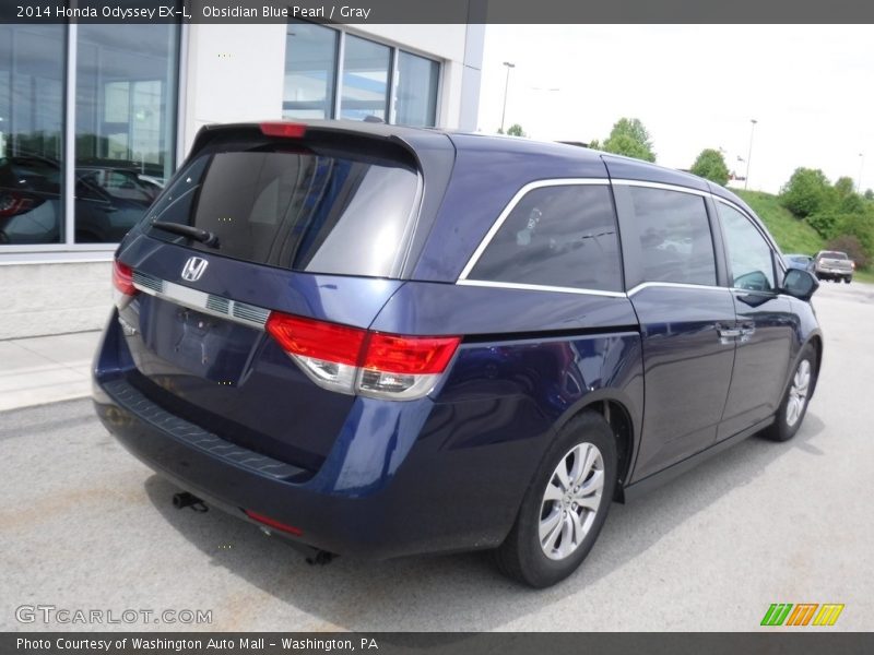 Obsidian Blue Pearl / Gray 2014 Honda Odyssey EX-L