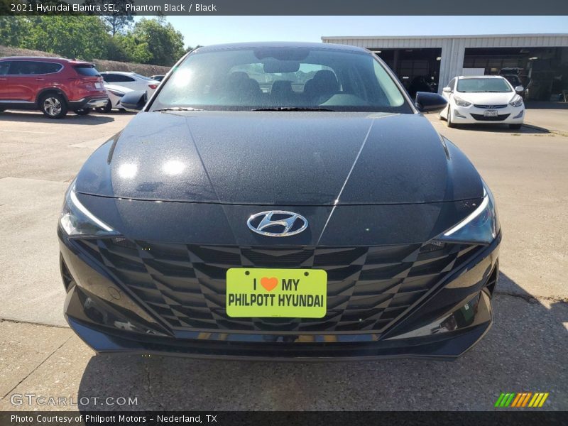 Phantom Black / Black 2021 Hyundai Elantra SEL