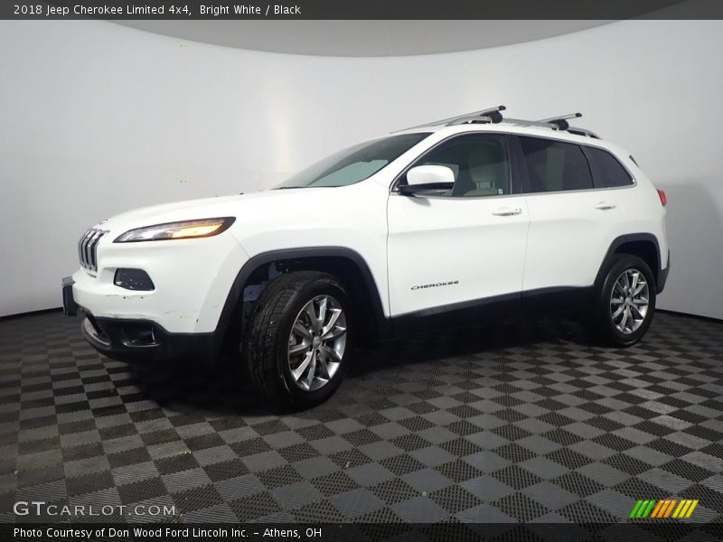 Bright White / Black 2018 Jeep Cherokee Limited 4x4