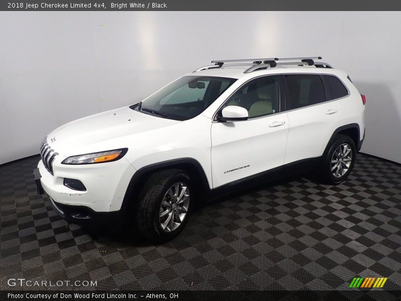 Bright White / Black 2018 Jeep Cherokee Limited 4x4