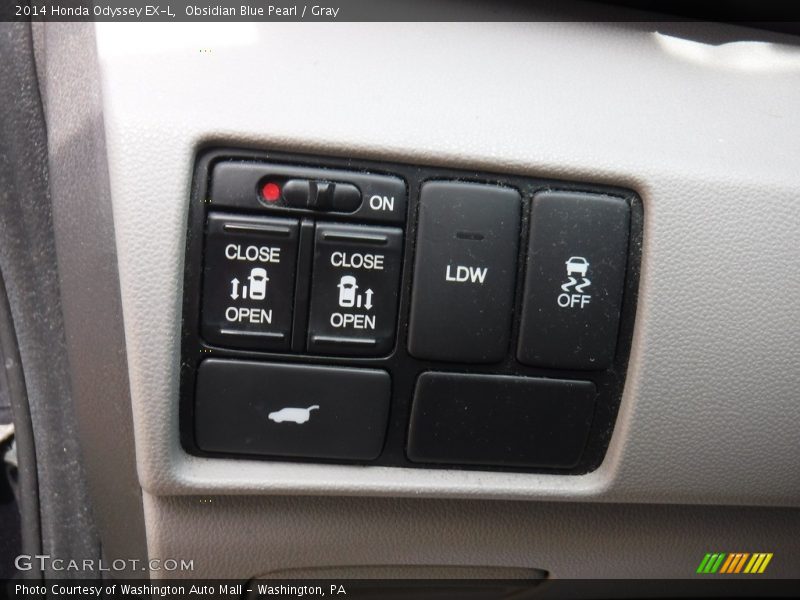 Obsidian Blue Pearl / Gray 2014 Honda Odyssey EX-L