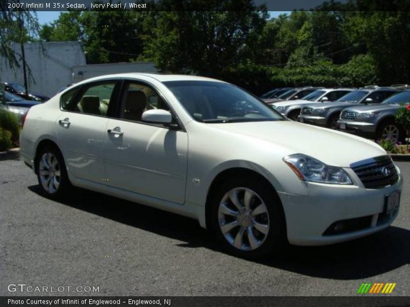 Ivory Pearl / Wheat 2007 Infiniti M 35x Sedan