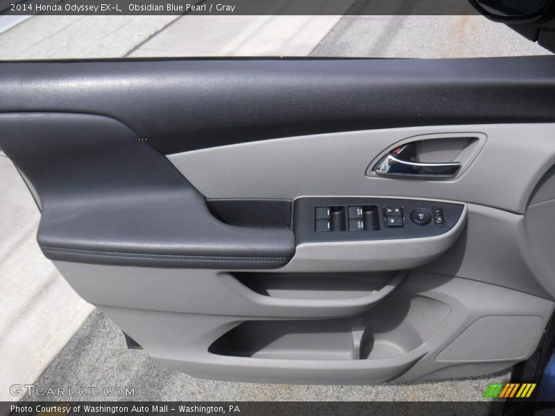 Obsidian Blue Pearl / Gray 2014 Honda Odyssey EX-L