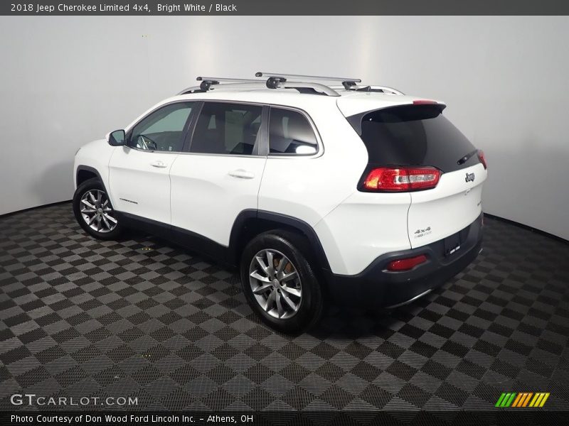 Bright White / Black 2018 Jeep Cherokee Limited 4x4