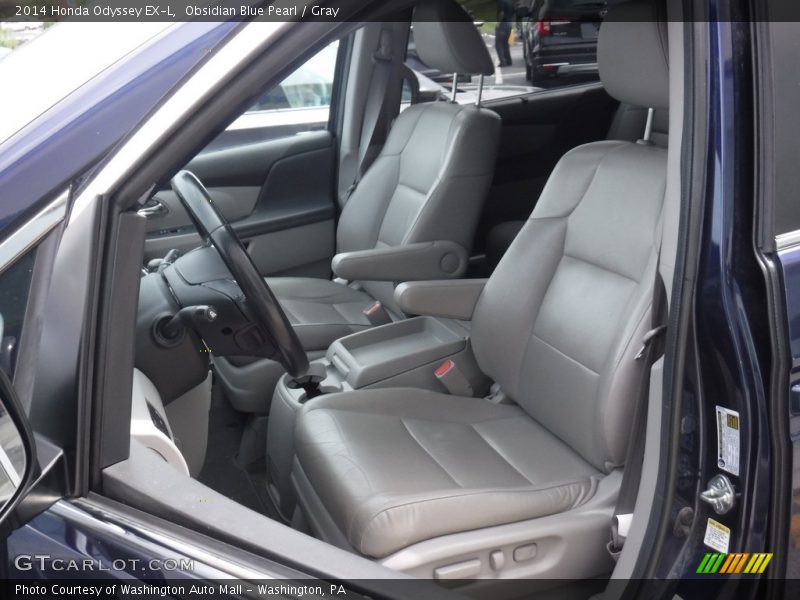 Obsidian Blue Pearl / Gray 2014 Honda Odyssey EX-L