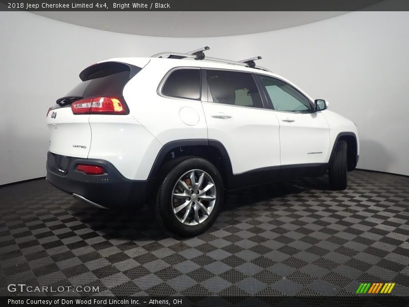 Bright White / Black 2018 Jeep Cherokee Limited 4x4