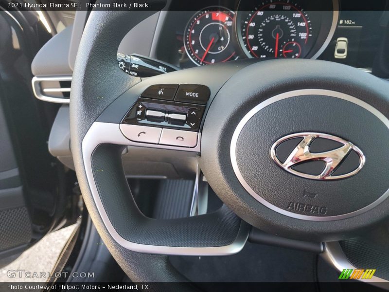 Phantom Black / Black 2021 Hyundai Elantra SEL