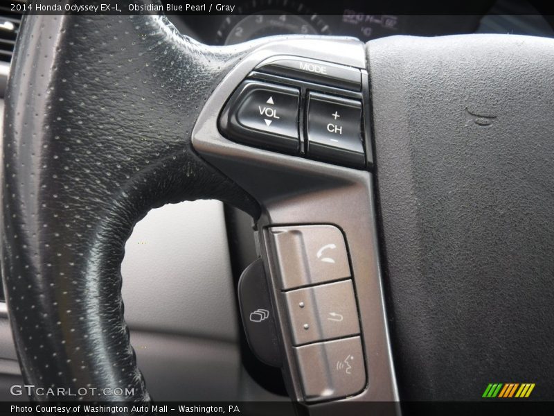 Obsidian Blue Pearl / Gray 2014 Honda Odyssey EX-L