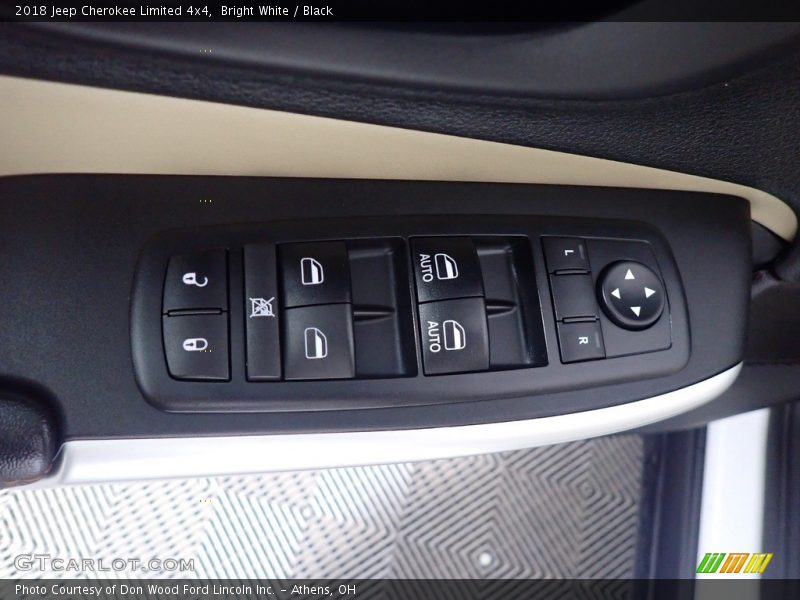 Bright White / Black 2018 Jeep Cherokee Limited 4x4