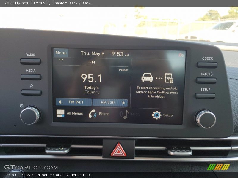 Phantom Black / Black 2021 Hyundai Elantra SEL