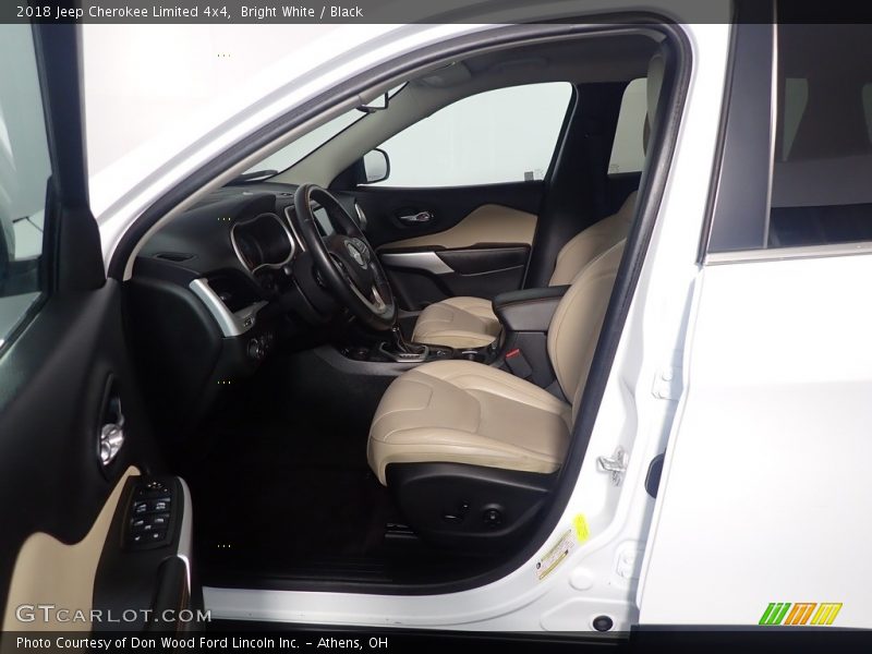 Bright White / Black 2018 Jeep Cherokee Limited 4x4