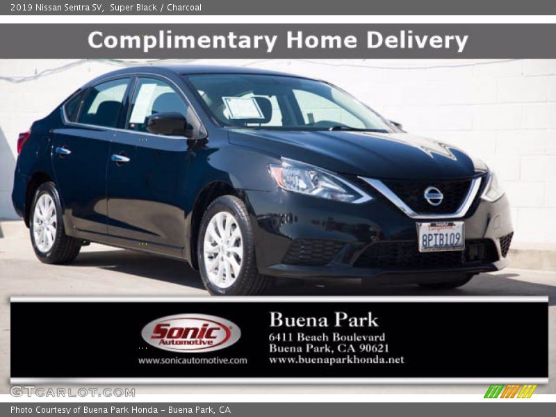 Super Black / Charcoal 2019 Nissan Sentra SV