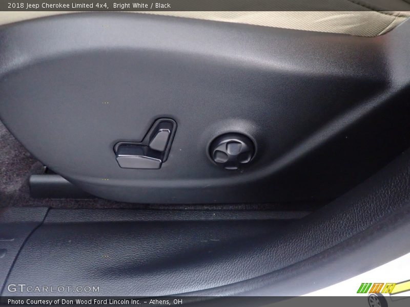 Bright White / Black 2018 Jeep Cherokee Limited 4x4