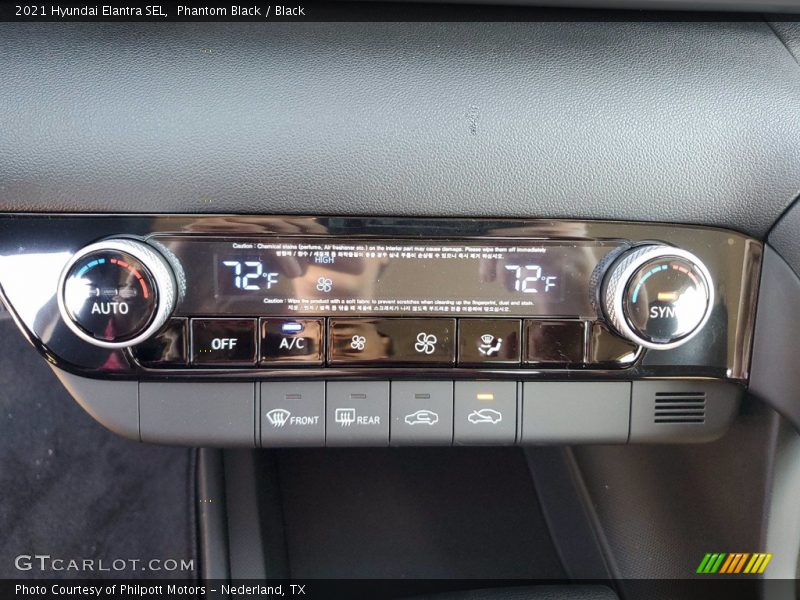 Phantom Black / Black 2021 Hyundai Elantra SEL