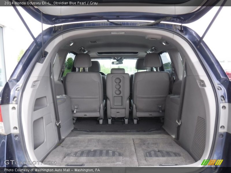 Obsidian Blue Pearl / Gray 2014 Honda Odyssey EX-L