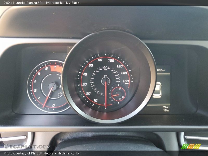 Phantom Black / Black 2021 Hyundai Elantra SEL