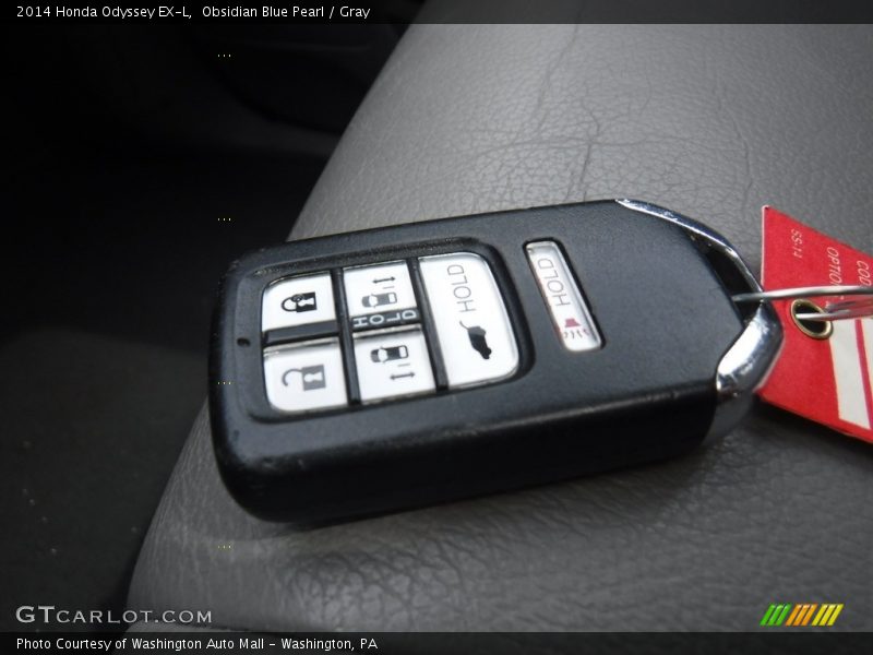 Obsidian Blue Pearl / Gray 2014 Honda Odyssey EX-L