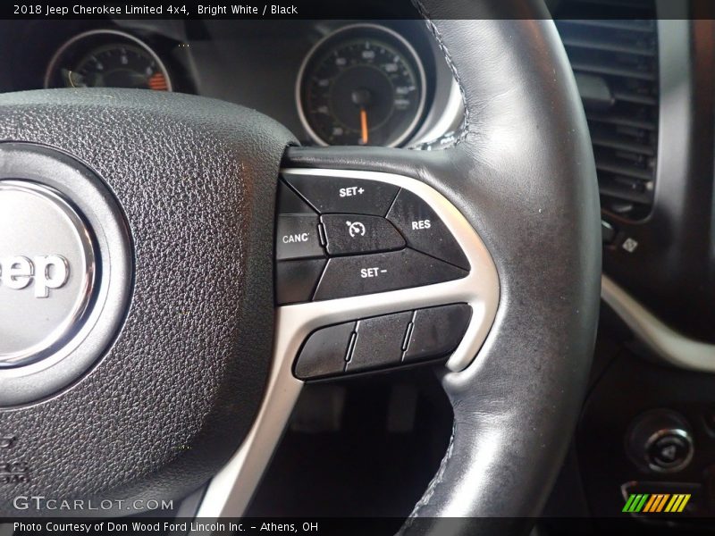 Bright White / Black 2018 Jeep Cherokee Limited 4x4