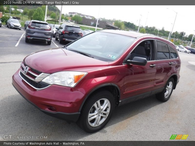 Tango Red Pearl / Gray 2010 Honda CR-V EX AWD