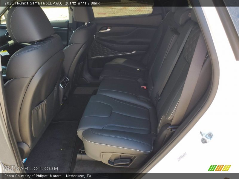 Quartz White / Black 2021 Hyundai Santa Fe SEL AWD