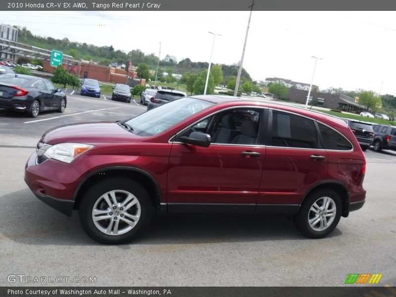 Tango Red Pearl / Gray 2010 Honda CR-V EX AWD