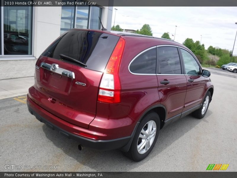 Tango Red Pearl / Gray 2010 Honda CR-V EX AWD