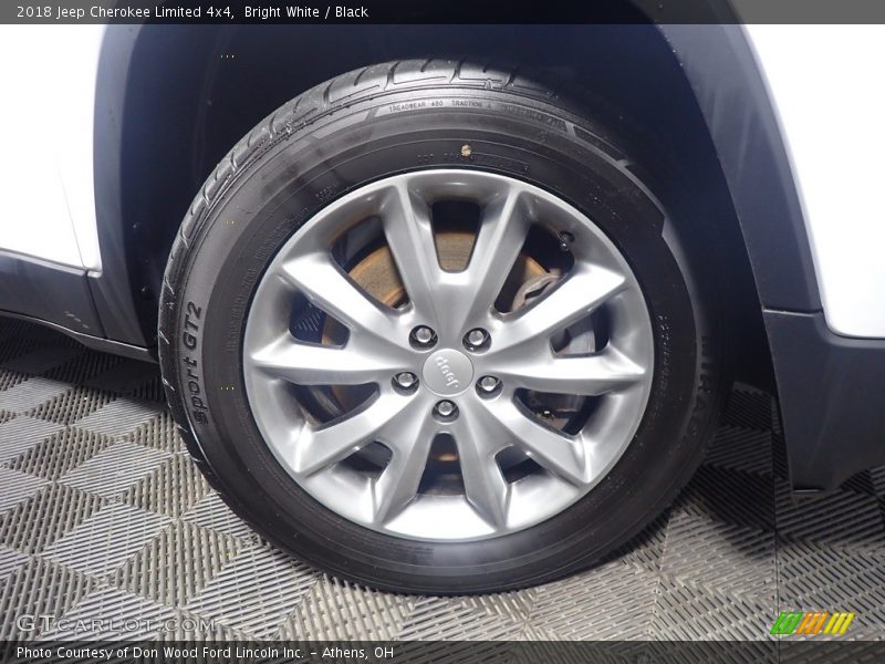 Bright White / Black 2018 Jeep Cherokee Limited 4x4