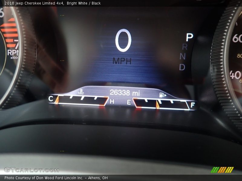 Bright White / Black 2018 Jeep Cherokee Limited 4x4