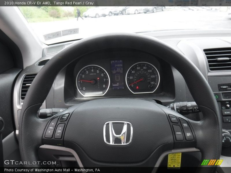 Tango Red Pearl / Gray 2010 Honda CR-V EX AWD
