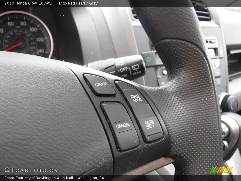 Tango Red Pearl / Gray 2010 Honda CR-V EX AWD