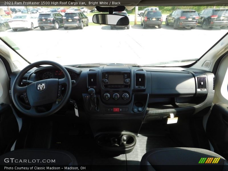Bright White / Black 2021 Ram ProMaster 1500 High Roof Cargo Van