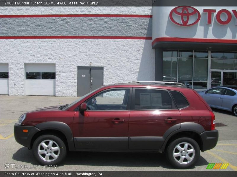 Mesa Red / Gray 2005 Hyundai Tucson GLS V6 4WD