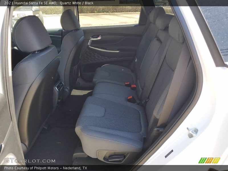 Quartz White / Black 2021 Hyundai Santa Fe SE AWD