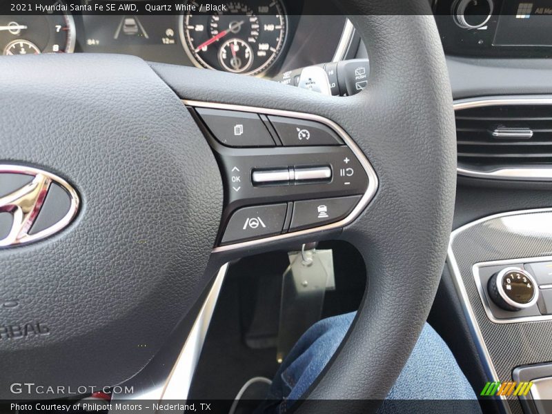 Quartz White / Black 2021 Hyundai Santa Fe SE AWD