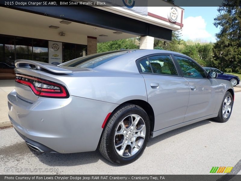 Billet Silver Metallic / Black 2015 Dodge Charger SE AWD