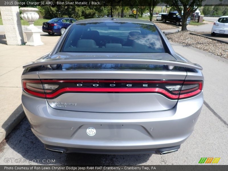 Billet Silver Metallic / Black 2015 Dodge Charger SE AWD