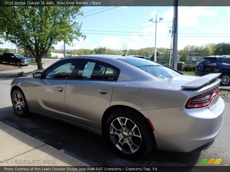 Billet Silver Metallic / Black 2015 Dodge Charger SE AWD
