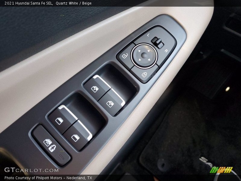 Quartz White / Beige 2021 Hyundai Santa Fe SEL