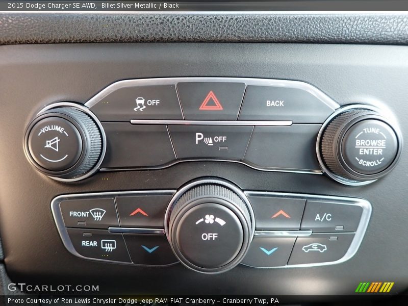 Billet Silver Metallic / Black 2015 Dodge Charger SE AWD