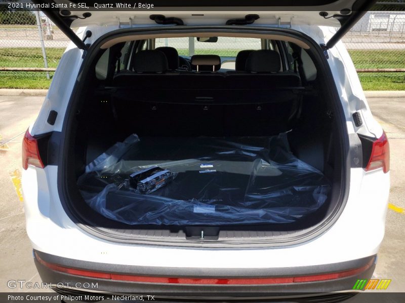 Quartz White / Beige 2021 Hyundai Santa Fe SEL
