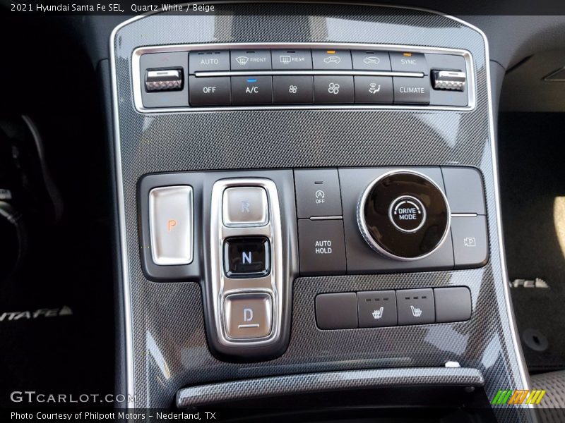 Quartz White / Beige 2021 Hyundai Santa Fe SEL