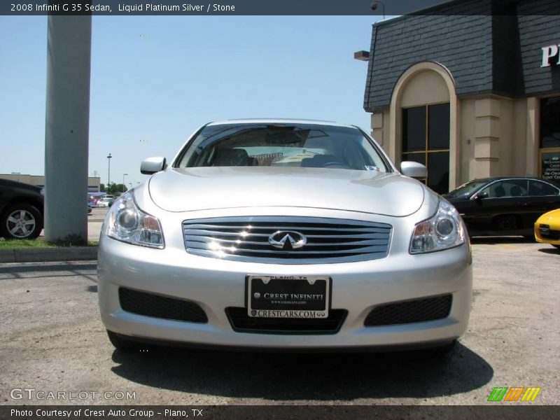 Liquid Platinum Silver / Stone 2008 Infiniti G 35 Sedan