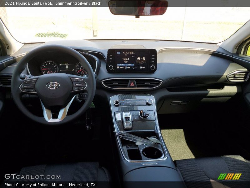 Shimmering Silver / Black 2021 Hyundai Santa Fe SE