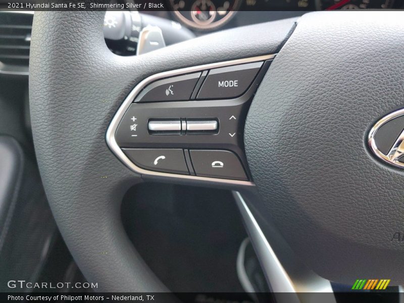 Shimmering Silver / Black 2021 Hyundai Santa Fe SE