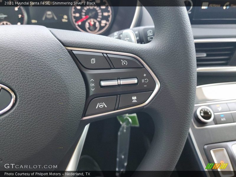 Shimmering Silver / Black 2021 Hyundai Santa Fe SE