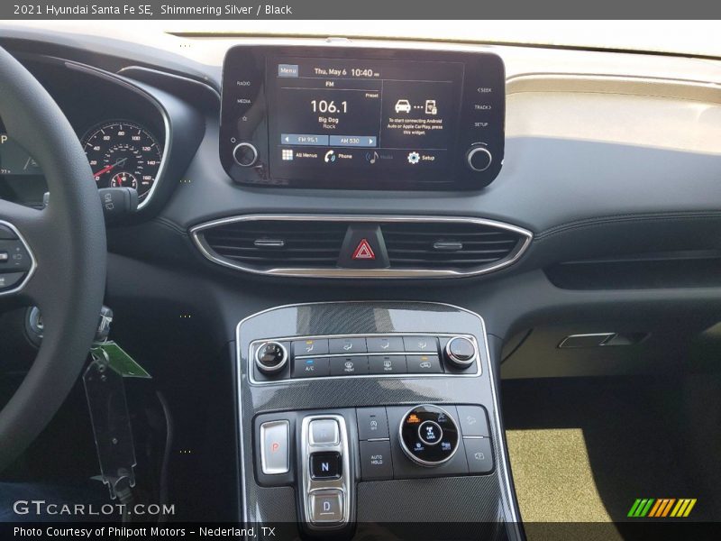 Shimmering Silver / Black 2021 Hyundai Santa Fe SE