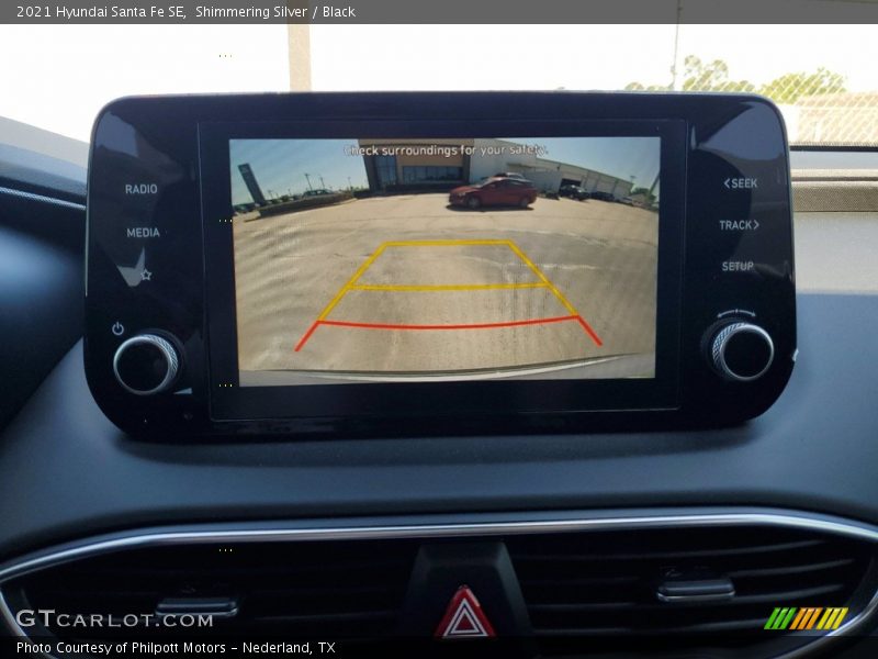 Shimmering Silver / Black 2021 Hyundai Santa Fe SE