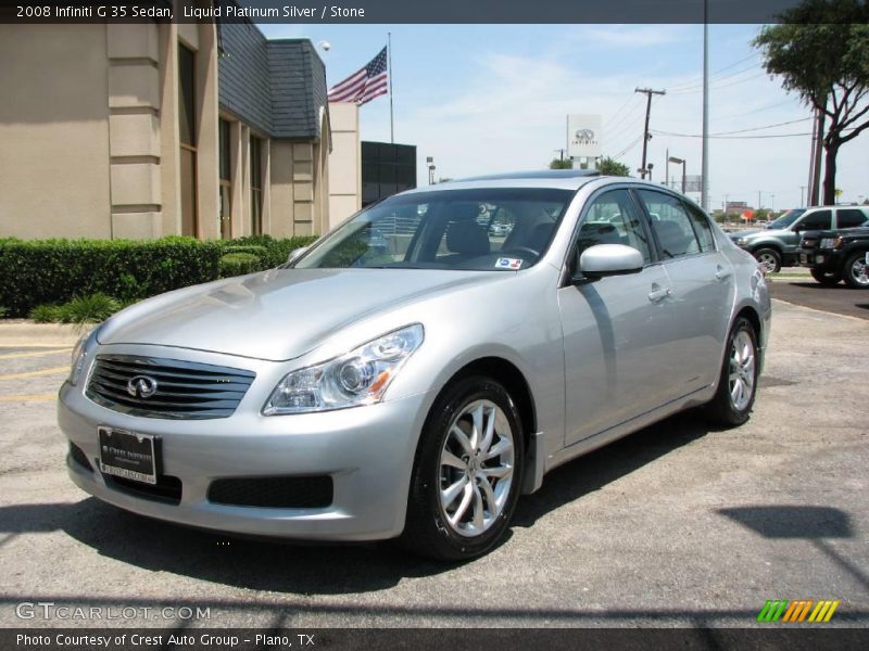 Liquid Platinum Silver / Stone 2008 Infiniti G 35 Sedan
