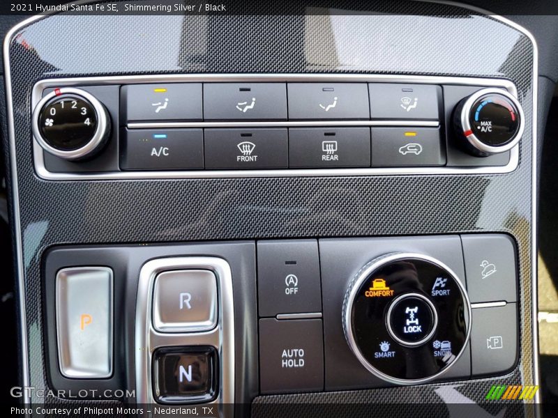 Shimmering Silver / Black 2021 Hyundai Santa Fe SE